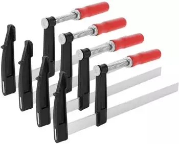 LuxusKollektion Schraubzwingen 4er-Set F-Zwingen 80x150/300mm 272kg