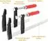LuxusKollektion Schraubzwingen 4er-Set F-Zwingen 80x150/300mm 272kg