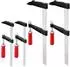 LuxusKollektion F-Klemmen Set 4-teilig, Spannweite 300/200mm, Maultiefe 80/50mm