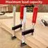LuxusKollektion F-Klemmen Set 4-teilig, Spannweite 300/200mm, Maultiefe 80/50mm