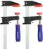 LuxusKollektion Schraubzwingen Set 150mm Spannweite, 272kg Spannkraft, 2 Stück