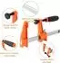 LuxusKollektion Schraubzwingen-Set 3-tlg., 450mm, Spannweite 300mm, Maultiefe 60mm