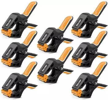 LuxusKollektion Federzwingen Set 8 St&uuml;ck, Nylon, 100mm, 46mm Spannweite