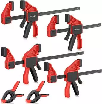 LuxusKollektion Einhandzwingen & Federklemmen Set 6-tlg., 75kg, 155/310mm